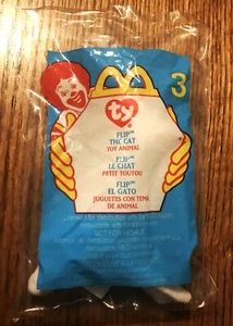 Juguete McDonalds Ty Flip The Cat #3 2000 Beanie Babies paquete original sellado - Imagen 1 de 2