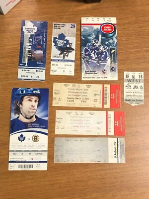 NICE LOT OF 8 USED TORONTO MAPLE LEAFS HOCKEY TICKET STUBS 1990-2006 NHL - Image 1 of 4