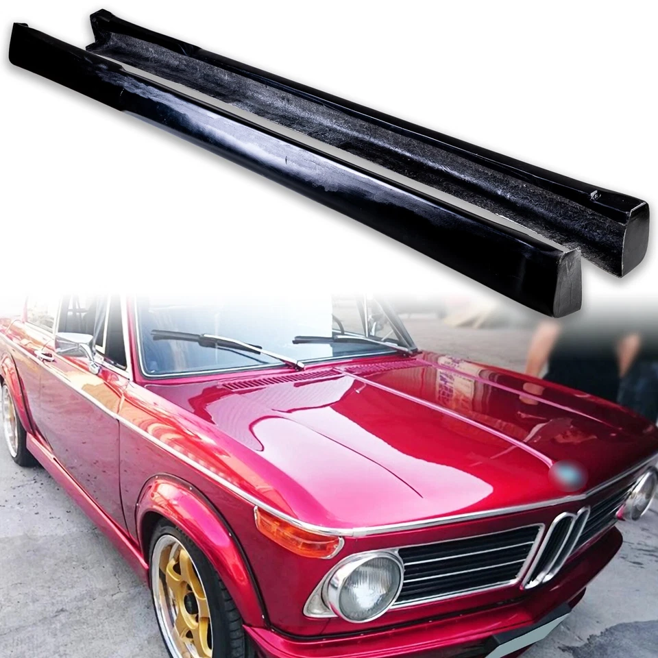 Extensión de faldón lateral FRP pintado negro (personalizado OK) para BMW Serie 02 2002 68-74 Foto 1 de 3