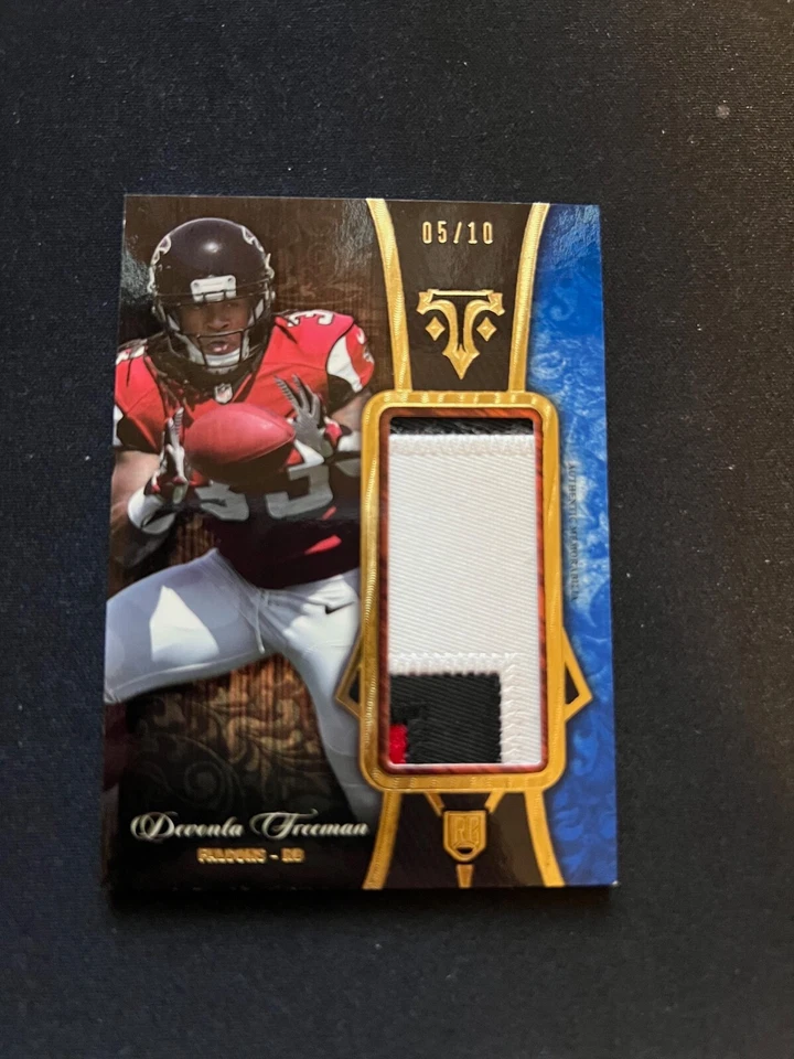2014 Topps Triple Threads Devonta Freeman rookie jumbo relic 5/10 - Image 1 of 3