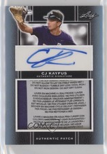 2019 Leaf Perfect Game National Showcase Platinum /3 CJ Kayfus Patch Auto