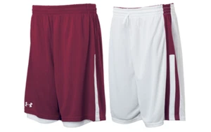Under Armour mens Undeniable reversible Basketball Shorts maroon / White 3xl - Picture 1 of 1
