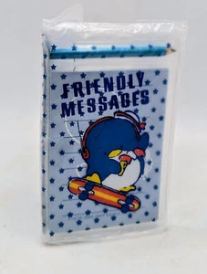 1985 SANRIO Tuxedo Sam Friendly Messages Mini Notes, Envelopes, Stickers, Pencil - Picture 1 of 3