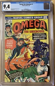 🔥🔥 Omega der Unbekannte #1 (1976, Marvel) 1. Auftritt (Kopie 2) 🔥 CGC 9.4 - Bild 1 von 2