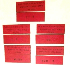 5 Vale PAN AMERICAN GROCERY Ficha Cupones PONCE FOOD STAMP Token PUERTO RICO  - Picture 1 of 7