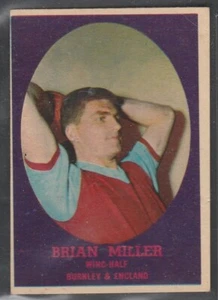 A&B C CALCIATORI 1962 (BAZOOKA) BRIAN MILLER BURNLEY & ENGLAND LEGEND - Foto 1 di 4