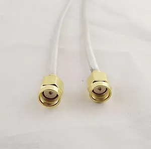 10 RP-SMA Male To RP-SMA Male Both Female Pin Jumper Pigtail RF RG402 Cable 12in - Bild 1 von 7