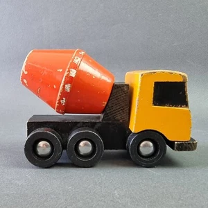 Rare Vintage STEIFF Wooden Cement Concrete Mixer Car Toy Germany Collectible - Picture 1 of 22