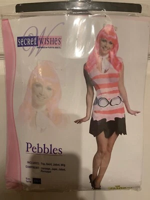 Nuevo Disfraz de Guijarros Los Picapiedra Sexy Años 60 Dibujos Animados Cueva Niña Adulta Talla XS Foto 1 de 4