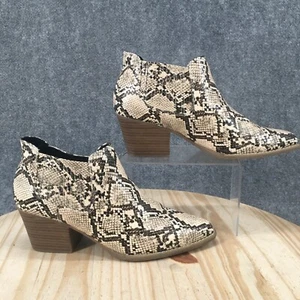 A.N.A Boots Womens 11 M Diablo Ankle Booties Multicolor Faux Leather Snakeskin - Picture 1 of 14