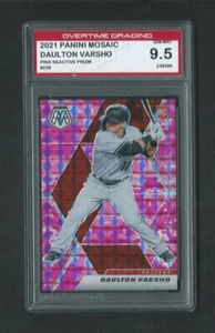 2021 Panini Mosaic Daulton Varsho #238 Pink Reactive RC Graded GEM MINT *204 - Bild 1 von 2