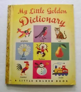 MY LITTLE GOLDEN DICTIONARY ~ Vintage Children's Book First A Ed. Richard Scarry - Foto 1 di 4