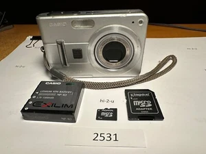 Casio EXILIM ZOOM EX-Z57 Silver Digital Camera + Battery (2531) - Picture 1 of 11