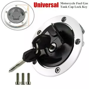Universal Motorcycle Fuel Gas Tank Cap Lock Key Set Electrical & Ignition Parts - Bild 1 von 11