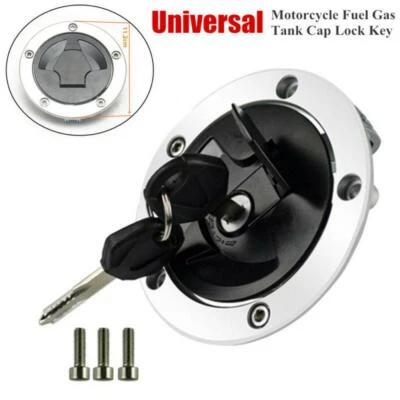 Universal Motorcycle Fuel Gas Tank Cap Lock Key Set Electrical & Ignition Parts - Imagem 1 de 4