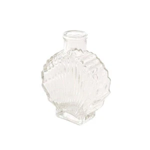Glass Shell Shaped Bottle Vase (8x3.5x10.8cmH) Clear - Picture 1 of 4