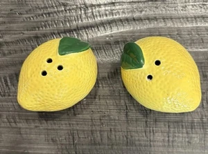 Lemon Salt And Pepper Shakers Yellow Kitchen Decor *BRAND NEW No box - Picture 1 of 5