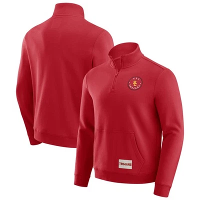 Men's Darius Rucker Collection by Fanatics Cardinal USC Trojans Quarter-Zip - Image 1 of 4