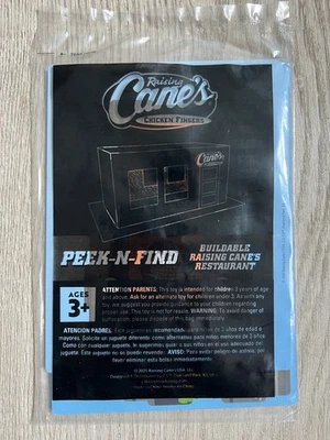 Raising Cane’s Kids Meal Toy - Peek and Find Rebuildable Canes Restaurant - 2025 - Image 1 of 2