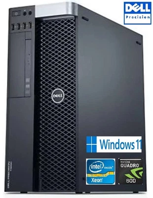 Dell Precision T3600 | Xeon E5 | 16GB | 500GB SSD | Win 11 Pro | NVIDIA Quad 600 - Image 1 of 4