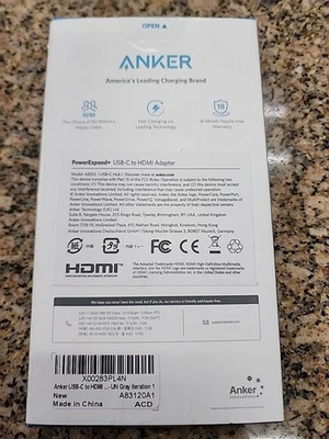 Anker USB-C to HDMI Adapter NEW A8312 - Image 1 of 4