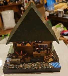 Linda caja de música suiza Reuge House Watermill - Imagen 1 de 8