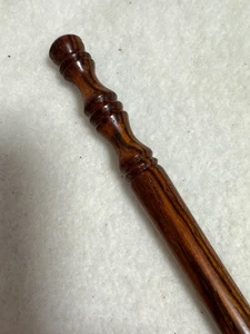 Beautiful Hand carved South American COCOBOLO WOOD  YARN  CROCHET HOOK  size K - Picture 1 of 3