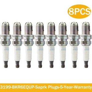8x Platinum Spark Plugs #3199 Laser BKR6EQUP Fits BMW E46 320i - 330i - Picture 1 of 6