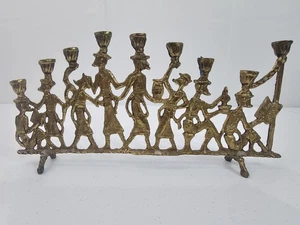Vintage Brass Menorah Candle Holder Antique Very Rare Collectible - Picture 1 of 13