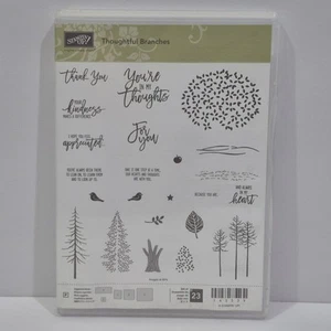 Stampin Up "Nachdenkliche Zweige" Grußkarten Kunst Sammelalbum Stempel Photopolymer - Bild 1 von 5