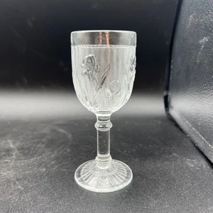 Jeannette Iris & Fischgrät Glas 4 1/4" 3oz WEINKELCH Cordial - Bild 1 von 5