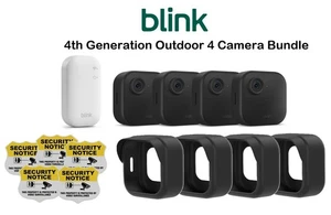 Nuevo Paquete Blink IP65 Exterior Inalámbrico HD Inteligente Cuatro Cámaras Generación 4 - Imagen 1 de 15