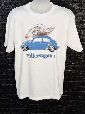 Camiseta masculina grande branca ponto único The Explorer by OHHO, Volkswagen Beetle - Imagem 1 de 4