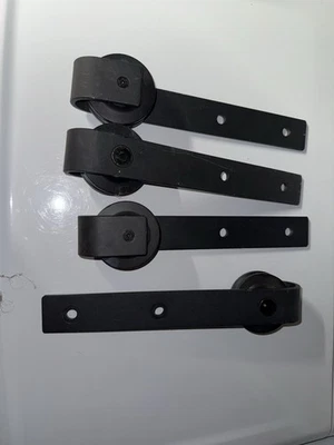 Rodillo puerta granero repuesto negro Foto 1 de 3