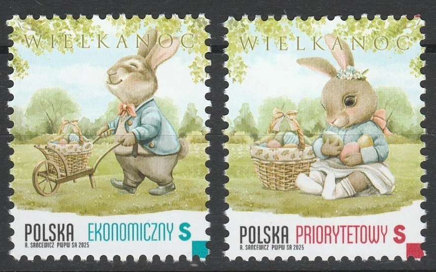 Polonia 2025 Pascua 2 sellos MNH Foto 1 de 1