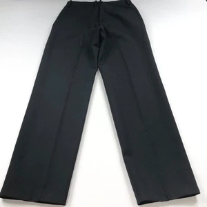 COS Front Button 8 (Fit 31W 32L) Wool Blend High Rise Straight Pants Black MINT - Picture 1 of 14