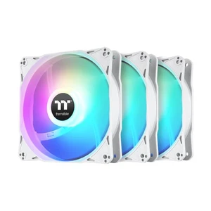 Thermaltake LE120 ARGB Sync PC Cooling Fan White [3-Fan Pack] (cl-f205-pl12sw-a) - Picture 1 of 2