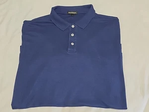 Paul Stuart Royal Blue Soft Comfort Golf Polo Short Sleeve Shirt SZ Large - Picture 1 of 10