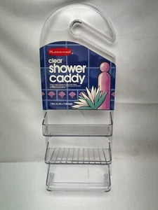NOS Vintage Rubbermaid Bath/Shower Caddy Clear Soap Tray Dish NEW no. 2812 1987 - Picture 1 of 5
