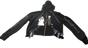 Disney Tim Burton’s Corpse Bride Hoodie Sweater/ Sweatshirt Side Pockets Black M - Picture 1 of 7