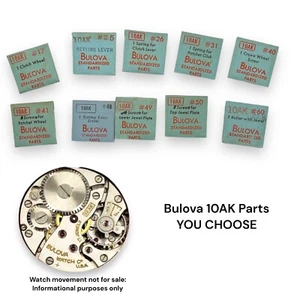 Bulova 10AK Watch Material Part 1942-1954 7AP Various Parts YOU CHOOSE VTG NOS - Picture 1 of 16