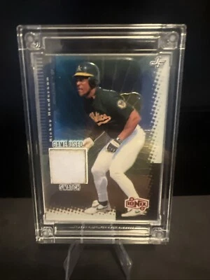 Rickey Henderson Jersey Fusion Ionix A's Player Worn Relic - Image 1 of 2