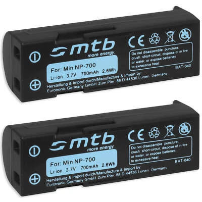 2x Akku SLB-0637 für Samsung Digimax L77 - Bild 1 von 3