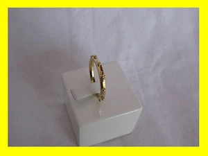 ANELLO DECINA RELIGIOSO ROSARIO IN LEGA DI METALLO DORATO CON CROCE misura ø 21 - Foto 1 di 1