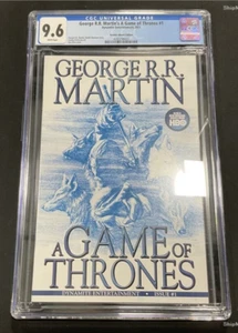 A Game of Thrones #1 CGC 9.8 George R.R. Martin Blue Sketch Alex Ross Variant - Picture 1 of 2