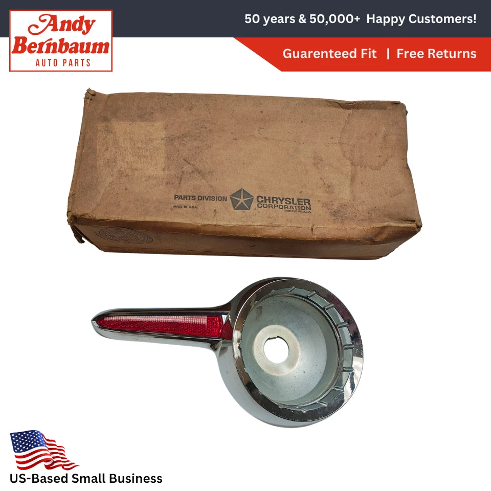 1962 Dodge Lancer Left Driver Side Tail Light Lamp Housing Assembly 2189453 NOS. - Image 1 of 4