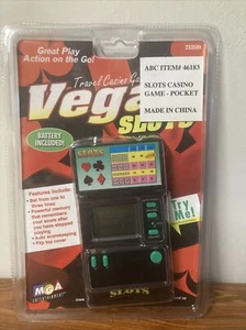 Vintage Travel Casino Games - Vegas Slots Handheld Video Game-Sealed - Picture 1 of 5