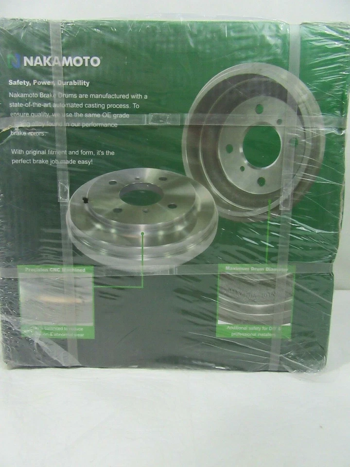 Nakamoto Brake Drums, sealed & NIP for 2005 Dodge Caravan Pair. - Image 1 of 4