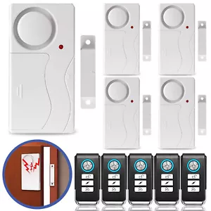 5PK Allarme con Telecomando Alimentato a Batteria Casa Porta Sicurezza Apertura Trigger - Foto 1 di 12
