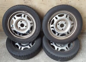 15 Zoll Stahlfelgen Satz 60585 60559 4/5,5x15 ET-1/27 Somerreifen Smart - Bild 1 von 12